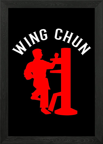 Wing chun dummy - chun, framed