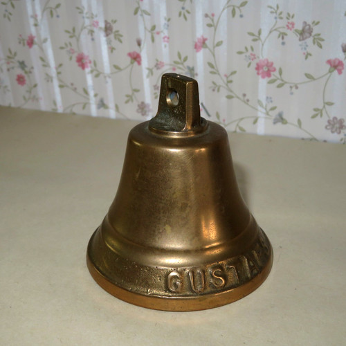 Solid brass ships bell gustaf - solid,