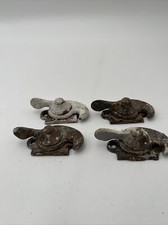4 Vintage Antique Early 1900’s Cast Iron Window Sash Locks Salvaged Reclaimed