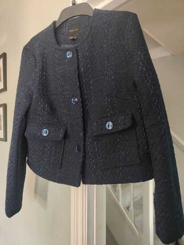 New look navy bouclé - look,