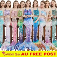 Adult Mermaid Tail Bikini Set Swimmable Costume for Swimming Cosplay Beachwear
