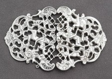 Vintage Cast Sterling Silver 925 Nurses Belt Buckle With Heralds Hallmarke 1980