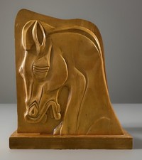 Vintage 1970s Carved Horse
