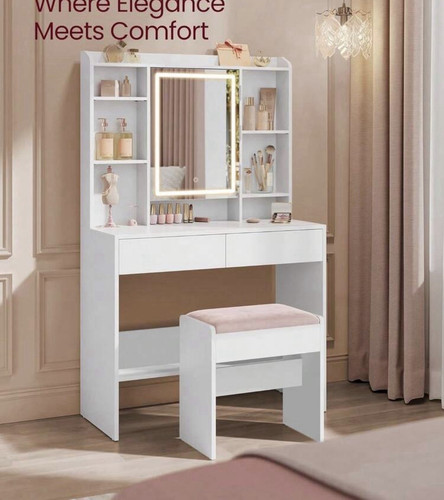 Vasagle dressing table stool - table,