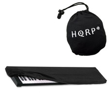 Black Elastic Dust Cover with Bag for Yamaha 61-Key 76-Key Electronic Keyboards