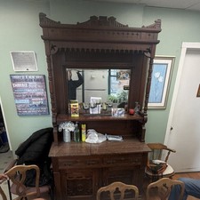 Antique Brown Wooden Sideboard