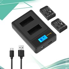 2X LP-E12 Battery 1200mAh+Charger For Canon EOS 100D M M50 M10 PowerShot SX70 HS