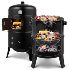 3-1 Barrel BBQ Charcoal Smoker