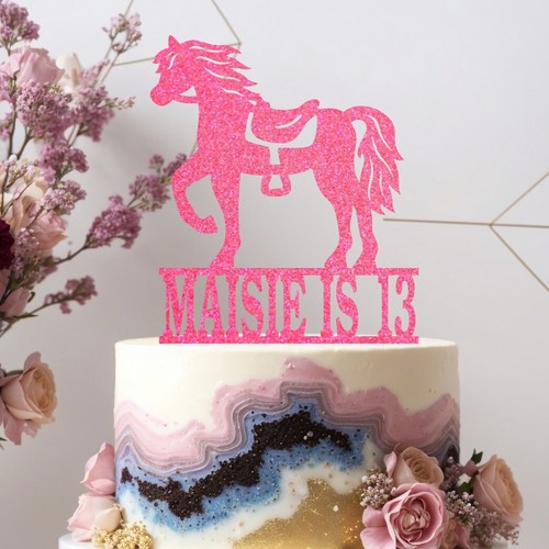 Personalised horse glitter - horse,