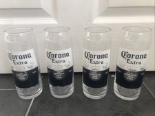 X4 Corona Pint Glasses NEW pub
