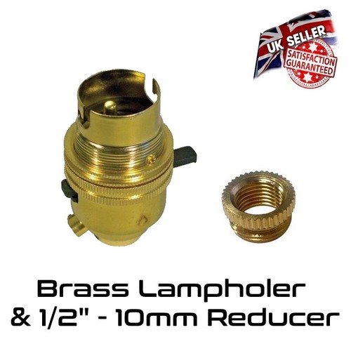 Brass lamp holder - brass,