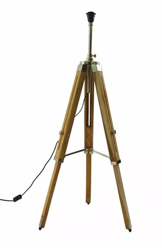 Nautical floor lamp - lamp, wooden