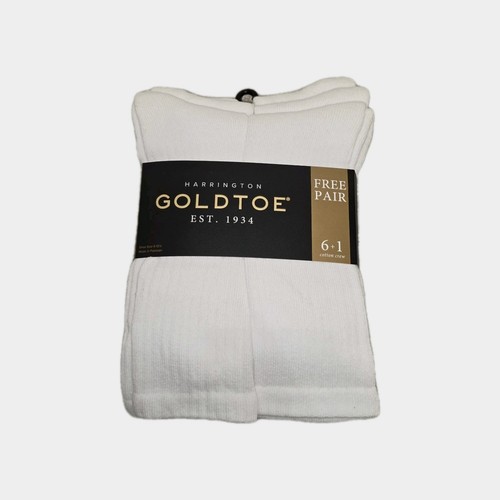 New goldtoe men white crew - new,