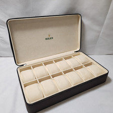 ROLEX BOX STORAGE BROWN 12