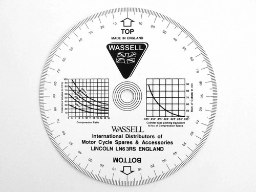 Wassell degree timing disc - disc, /