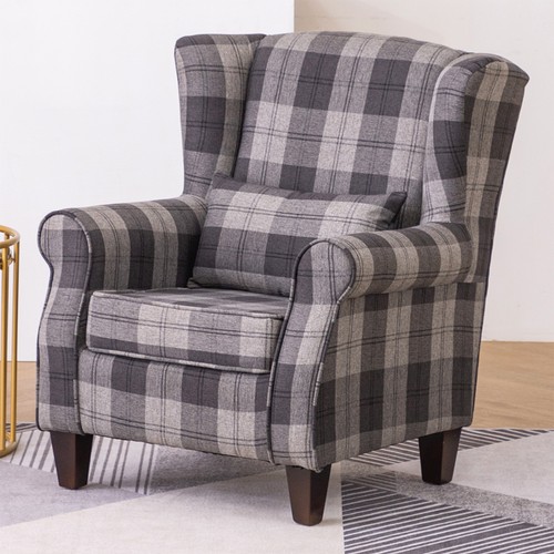Retro tartan accent chair - accent,