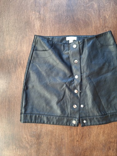 Topshop womens black faux - topshop,