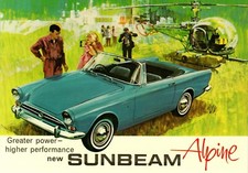 SUNBEAM ALPINE POSTCARD - 1607
