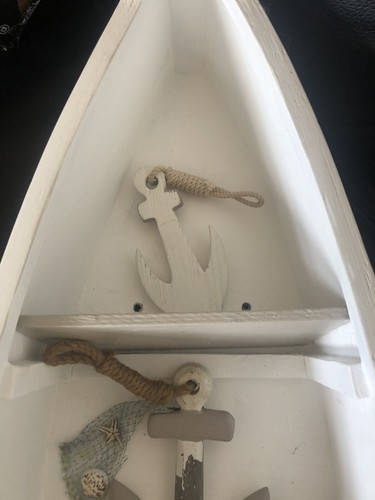 Shelf painted boat design - -,