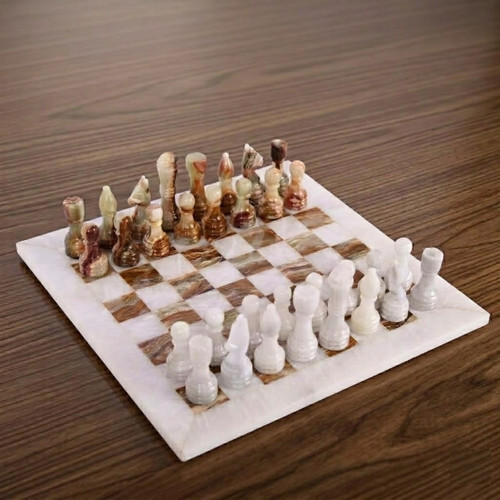 Handmade marble chess set - handmade,