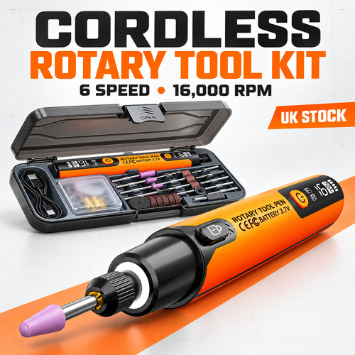 Cordless rotary tool kit - cordless,