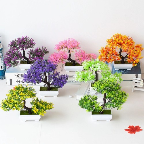 Artificial bonsai tree - tree, potted
