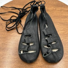 Vintage Black Leather Ghillie