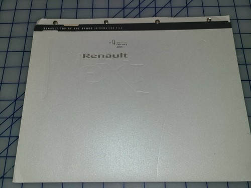 2001 renault next press kit - press,