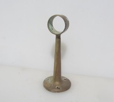 Victorian Brass Curtain Pole Holder Bracket Old Rail Hanger Antique Vintage 7.5"