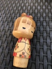 15cm Japanese Kokeshi Doll - Vintage Collectible- Antique Wooden Folk Art #1030