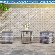 Set of 2 Rattan Storage