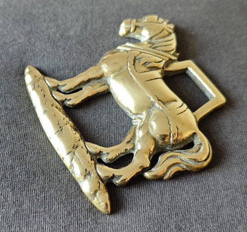 Antique cast horse - horse, brass