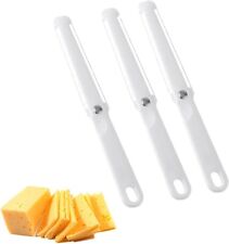 3x Cheese Slicer Thick & Thin Slices Double Sided Hard Soft Cutter Butter Egg