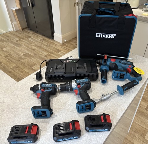 Erbauer 18v ext - cordless, sds
