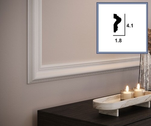 Dado chair rail panel - rail, frame