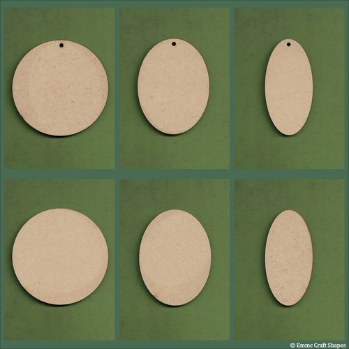 Wooden mdf circle - and, oval