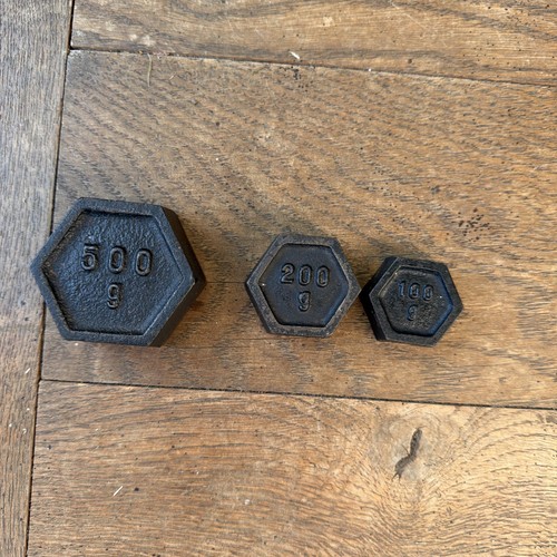 Three vintage cast iron - three,