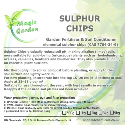 Sulphur yellow chips - sulphur,