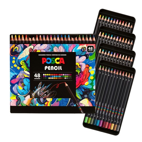 Posca colored pencils soft - colored, pencils,