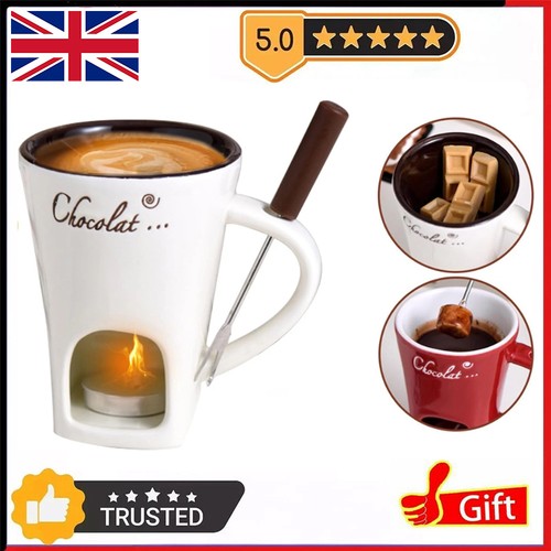 Chocolate fondue mugs premium - chocolate,