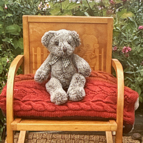 Russ ashley grey plush teddy - grey,