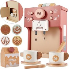 BUYGER Kids Wooden Coffee