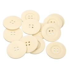 30Pcs Large Wooden Buttons