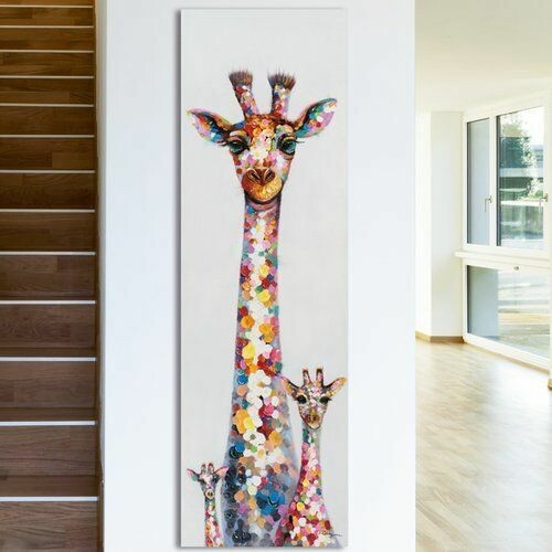 Curious giraffe 30x12 wall - 30x12,