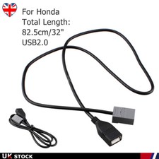 AUX USB Cable Adapter For Honda Civic Jazz 2008 2009 2010 2011 2012 2013 MP3 WMA