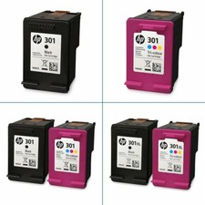 HP 301 / 301XL Black & Colour Ink Cartridge For DeskJet 3050 Printer - Boxed