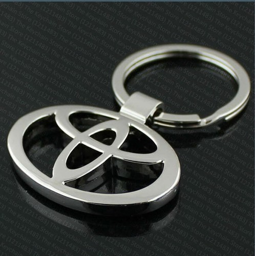 Vintage metal toyota key ring - vintage,