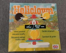 Vintage Mecnov Heliclown Garden Windmill Whirligig Clown British Vintage Toys 