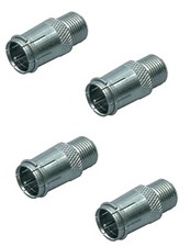 4 x F Female Socket to F Plug