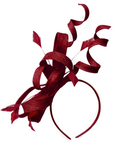 Large swirl loop sinamay - loop,